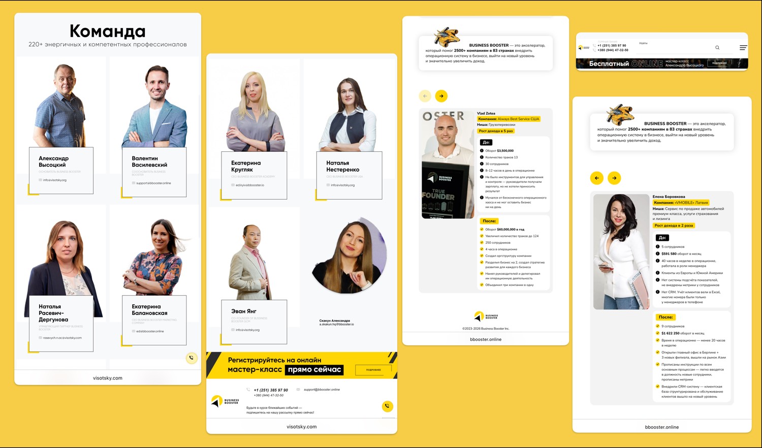 Business Booster Team 2026 — Visotsky / Business Booster Leadership + Resident Cases