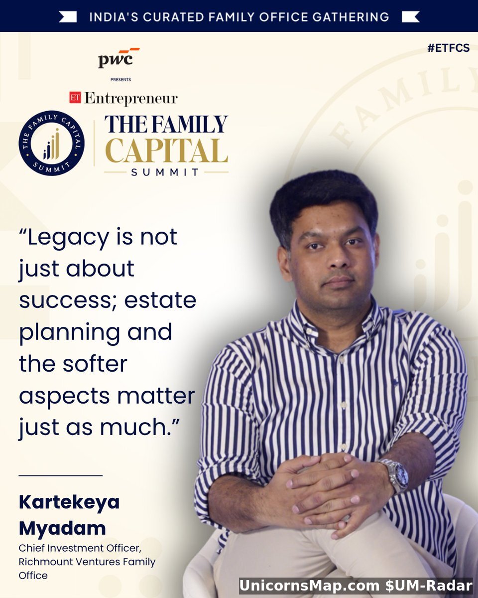 Kartekeya Myadam — CIO, Richmount Ventures Family Office (on stage)