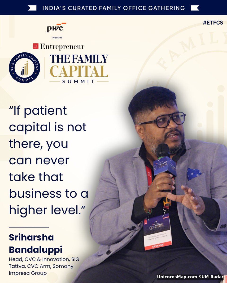 Sriharsha Bandaluppi \u2014 Head CVC & Innovation, SIG Tattva (on stage)