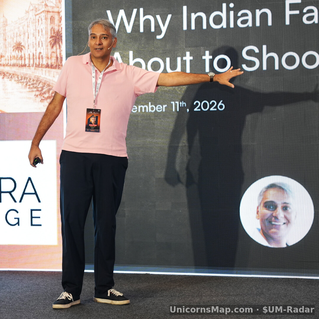 Manish Jain, Co-founder of MProfit, presenting “The Bamboo Years” on stage at The House of Family Office Summit & Awards 2026, Mumbai, 11 September 2026